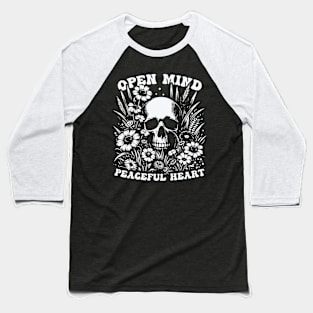 Open Mind, Peaceful Heart Baseball T-Shirt